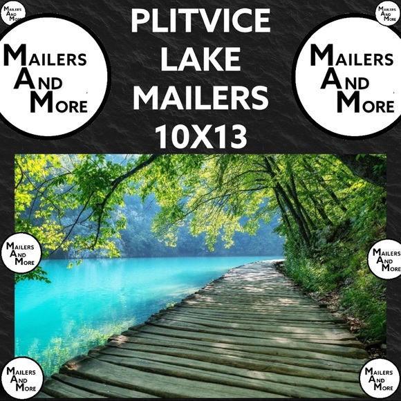 25 10X13 Poly Mailers Plitvice Lakes, Shipping Envelopes Price Firm - Picture 8 of 11